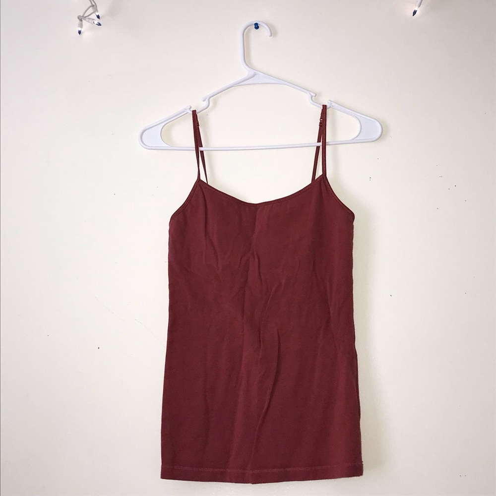 MAROON TANK TOP